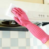 【天然ゴム手袋】 ダンロップホームプロダクツ デイリープリーツ 8097 S 1双