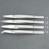エスコ 140mm 交換式ピンセット(セラミック/ステンレス製) EA595HF-13 1本（直送品）