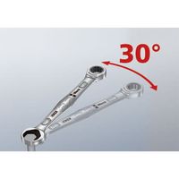 エスコ 8x10mm 両口スパナ EA614WB-8 1セット(2丁)（直送品）