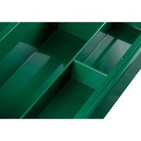 エスコ 430x200x175mm 工具箱(スチール製) EA683ZB-12 1個（直送品）