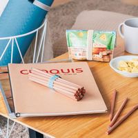 エスコ 600mm ゴムバンド(ベージュ) EA628WR-306 1セット(9個)（直送品）