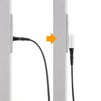 エスコ 125V/15A コンセントアダプター(2P/タテ型) EA940BA-81 1セット(7パック)（直送品）