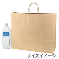 シモジマ 手提げ紙袋 25チャームバッグ 50ー2 未晒無地 4901755356588 1セット(1袋(50枚)×4)