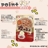 朝市場 猫用 鰹の旨みゼリー仕立て かつお 48g 1セット（1袋×24）F&Bell キャットフード パウチ