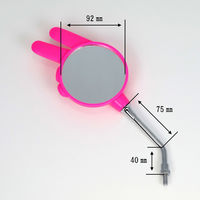 ALBA じゃんけんミラー(ちょき)/ピンク 正ネジ8mm 101-049 1箱（直送品）