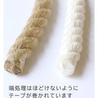 日本紐釦貿易 日本紐釦 綿ロープ 甘打 W12mm×5m巻 生成 S3-1 1巻
