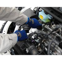 【ニトリル背抜き手袋】 ショーワグローブ ブレスグリップ type-R 3双入 M ネイビー 380-3MN 1袋（3双入）