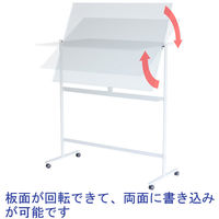 【アウトレット】プラス WBシリーズ 両面スチールホワイトボード幅1907mm イレーザー付 1台（2梱包）