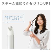 ヘアアイロン モイストキープモード スチーム 温度調節 海外対応 シェルホワイト TM453B-W テスコム 1個（直送品）