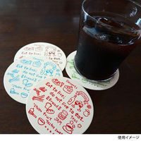 九州紙工 カフェコースターブルー未晒クッション紙丸型(90×90mm 厚み1mm) CO-7 1ケース(5000個(100個×50)（直送品）