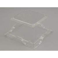 リスパック フルーツ容器 バイオカップ キューブ 15-75B ゲイト 穴4H PABK616 1袋(50個)（直送品）