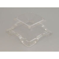 リスパック フルーツ容器 バイオカップ キューブ 13-60B ゲイト 穴4H PABK607 1袋(50個)（直送品）