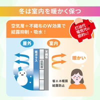 ニトムズ 夏冬兼用断熱シート キューブタイプ不織布 幅90cm×長さ1.8m HH0007 1枚