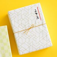 ヘッズ フォーマルパターン包装紙/ゴールド-1(50枚) FPT-1W 1セット(10パック×50枚)（直送品）