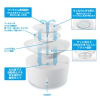 ピュアクリスタル 犬用 ウェル 給水器 ホワイト 2.5L 1個 ジェックス