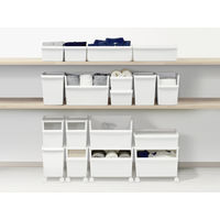 吉川国工業所 コンテナーワイド（浅）ホワイト JTR-02_W 1セット