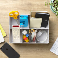 JEJアステージ デスクトート ライトグレー 1個