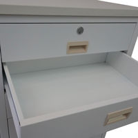 【軒先渡し】ストア・エキスプレス スチール製作業台 収納付きタイプ 錠付き 白【完成品でお届け】 6948-315 1台 61-146-9-1（直送品）