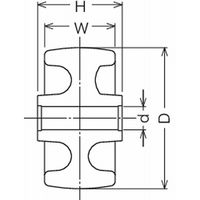 ハンマーキャスター ハンマーキャスター(ナイロン車) 429SーN 429SーN100 1セット(5個)（直送品）