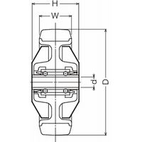 ハンマーキャスター ハンマーキャスター(ウレタン車) 439SーUB 439SーUB150 1個（直送品）