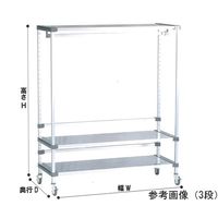 アズワン アルアップワードローブ 1200×374×1200 4段 キャスター付 65-9619-76 1個（直送品）