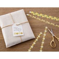 デザインフィル シール ペーパークラフトミュージアム リボン 黄色 82659006 1個