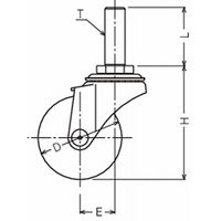 ハンマーキャスター ハンマーキャスター(オールステンレス) 320EA・315EA 320EAーN65 1セット(3個)（直送品）