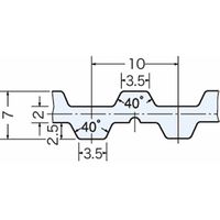 三ツ星ベルト タイミングベルト T10形(ポリウレタン) T10ー25ー80 1個（直送品）
