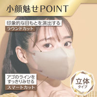 白元アース <大容量>ビースタイル立体タイプふつうサイズ サンドベージュ×マロン20枚 58192-0 1箱(20枚入)