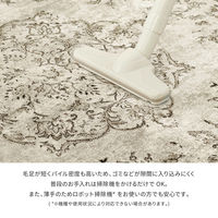 【玄関渡し】 萩原 ベルギー製モケットラグ　ロイヤルパレス　ビオレッタ ブラウン 195×250cm（直送品）