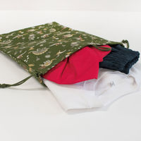 コッカ 巾着 大 恐竜（緑） CS-1282 1A 1セット（5個）