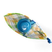 コッカ 巾着 小 チェック柄（青） CS-1299 1A 1セット（5個）