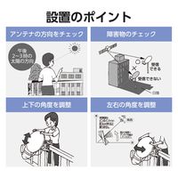 bsアンテナ BS・110度CSアンテナセット 45形 2K 4K 8K対応 EC-PA45CK DXアンテナ 1個