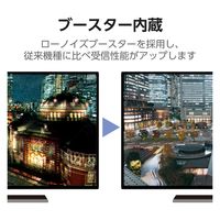 DXアンテナ 室内アンテナ アンテナ (ブースター内蔵) 強電界地域向け 地上デジタル放送用 ブラック EC-RA120AB 1個