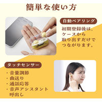 ワイヤレスイヤホン Bluetooth 5.3 低遅延 タッチセンサー 超小型 レモン LBT-TWS16CSYL エレコム 1個