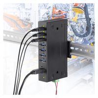 サンワサプライ 産業用USB 5Gbpsハブ(7ポート) USB-3HFA07 1個（直送品）