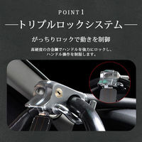 ベスト・アンサー 盗難防止 ハンドルロック レッド car-121-re 1台（直送品）