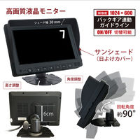 ベスト・アンサー 7インチモニターセット 有線2カメラ 15m car-125-7i2TY-15M 1台（直送品）