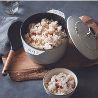 ストウブ Staub ラ ココット de GOHAN S グレー 12cm ご飯鍋 炊飯 1合 鋳物ホーロー 鍋 1個
