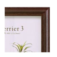 ハクバ写真産業 フォトフレーム テリア3 2Lサイズ 2面(ヨコ・ヨコ) ブラウン FWTR3-BR2L2Y 1個 62-9752-50（直送品）