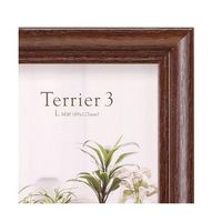 ハクバ写真産業 フォトフレーム テリア3 Lサイズ 2面(タテ・タテ) ブラウン FWTR3-BRL2T 1個 62-9752-58（直送品）
