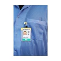 DESCO JAPAN スモック ジャケット ニット袖口 青 L 73760 1着 65-2530-82（直送品）