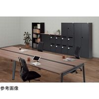 生興 A4判対応書庫ASK ブラック H1860mm 下置用 オープン書庫 W880 ASK-36K 1台 65-3698-16（直送品）