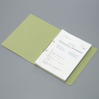 アスクル　紙製リングファイル　A4タテ　丸型2穴　背幅27mm　グリーン　緑 シブイロ SIBUIRO  オリジナル