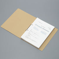 アスクル　紙製リングファイル　A4タテ　丸型2穴　背幅27mm　ベージュ　茶 シブイロ SIBUIRO  オリジナル