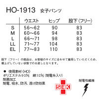 ナガイレーベン ナースパンツ 女性用 ホワイト S HO-1913