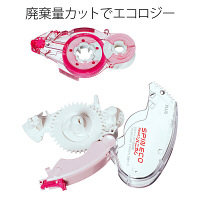 プラス テープのり スピンエコハニカム 詰め替えテープ 16m ピンク 10個 37597