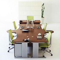 DESIGNA (デザイナ) デザイナライン 平机 ストレート天板 ホワイト 幅1200×奥行700×高さ720mm 1台 (2梱包) (取寄品)（取寄品）