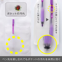 ぺんてる 蛍光ペン ノック式ハンディラインS バイオレット SXNS15-V 1箱（10本入）