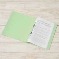 プラス　フラットファイル厚とじ500　A4タテ　グリーン　No.021SW（87986）　1セット（30冊：10冊入×3袋）
